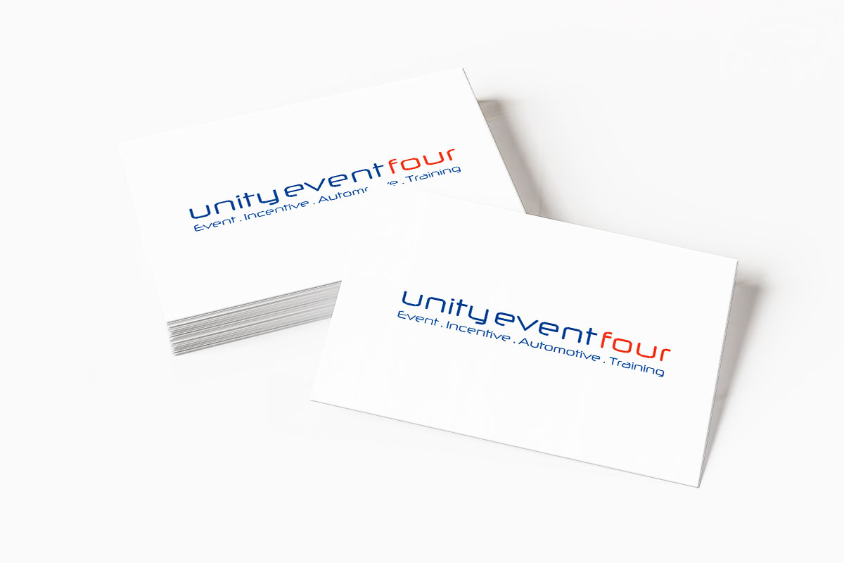 Logo für die Agentur unity event four GmbH