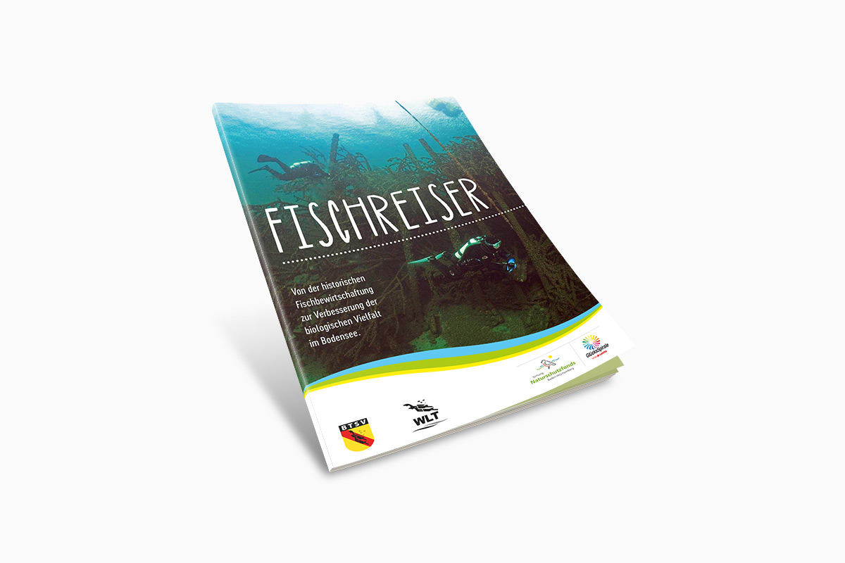 Titelseite der Projektdokumentation Fischreiser am Bodensee