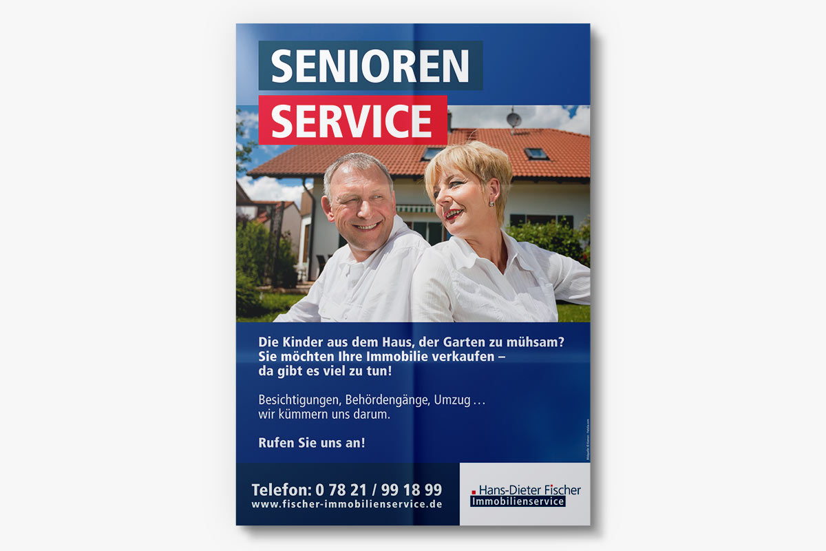 Plakat Senioren Fischer Immobilienservice